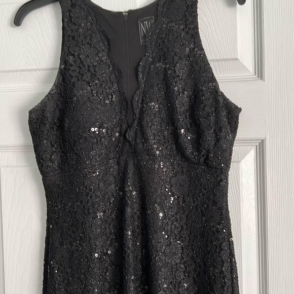 Little black party dress. Definitely for a wedding or fancy party. Size 10P - Picture 4 of 5